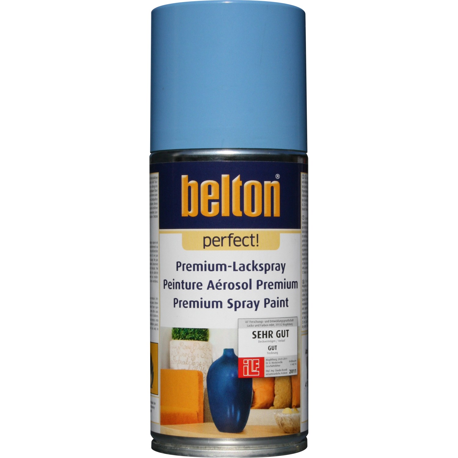 Belton Perfect Premium-Lackspray Hellblau seidenmatt 150 ml