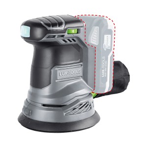 LUX Akku-Exzenterschleifer A-EXS-20/125 mit Akku des 1 PowerSystems.