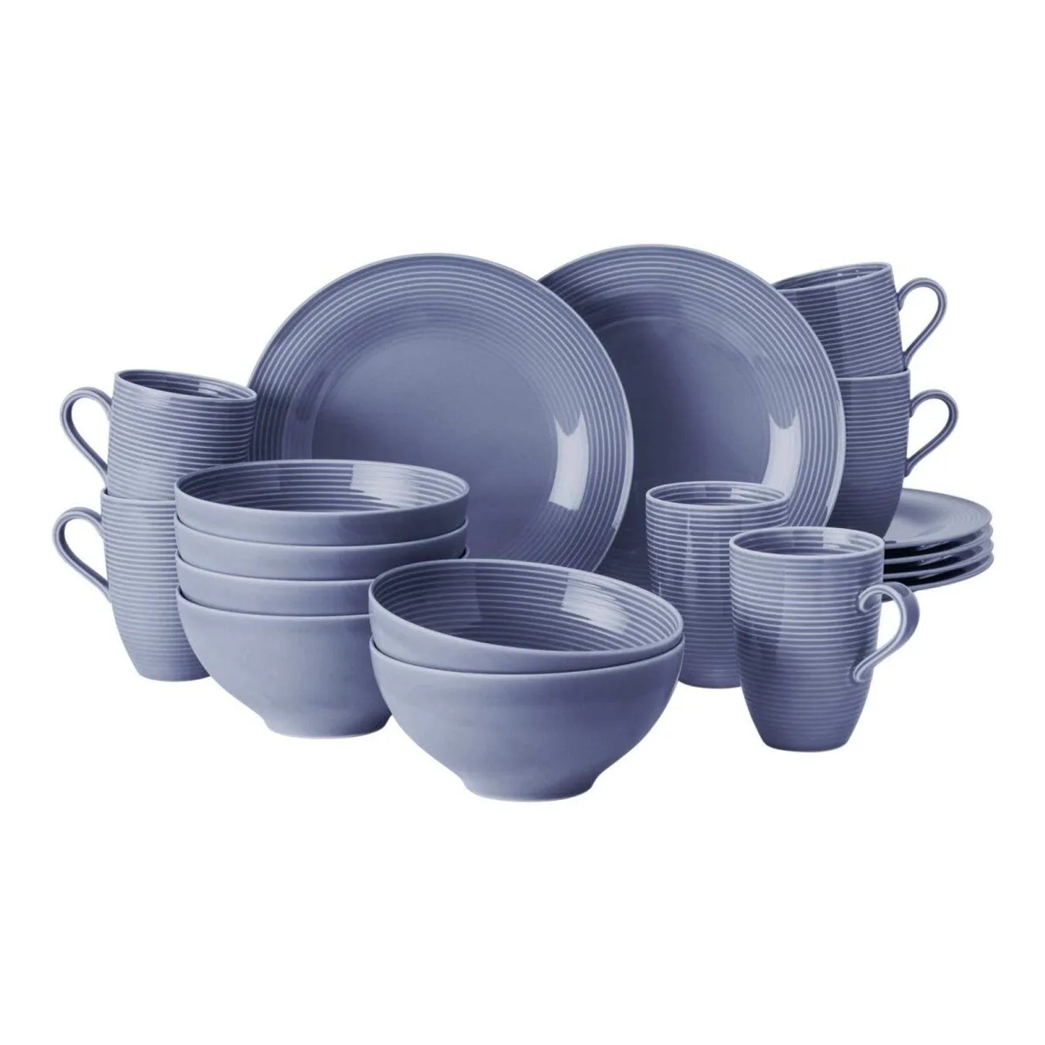 Seltmann Weiden Beat Color Glaze Frühstücks-Set 18-teilig Fliederblau