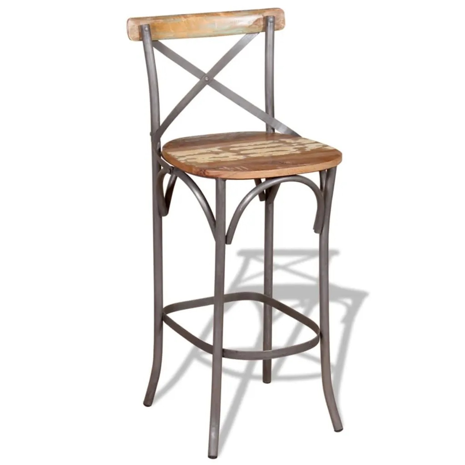 vidaXL Barhocker Altholz Massiv 244014