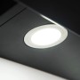 Detailaufnahme: Schwarze Respekta Kopffreihaube (90 cm) mit LED-Beleuchtung.