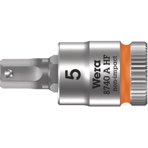 Wera Zyklop Bitnuss 8740 A HF, 5 mm Innensechskant, mit 6,3 mm (1/4) Antrieb.