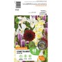 Schnittblumen-Kollektion von GROW by OBI, verschiedene Blumenarten auf der Verpackung abgebildet.