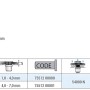 Technische Zeichnung Goebel GO-NUT M12 Blindnietmutter, Stahl verzinkt, Flachkopf, Abmessungen und Anzugsmomente.