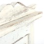Detailansicht der weißen MCW Wandgarderobe im Shabby-Look, 2er-Set.