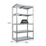 PROREGAL Schwerlastregal Steel Eagle HxBxT 180x100x60cm Fachlast 130kg Verzinkt_2