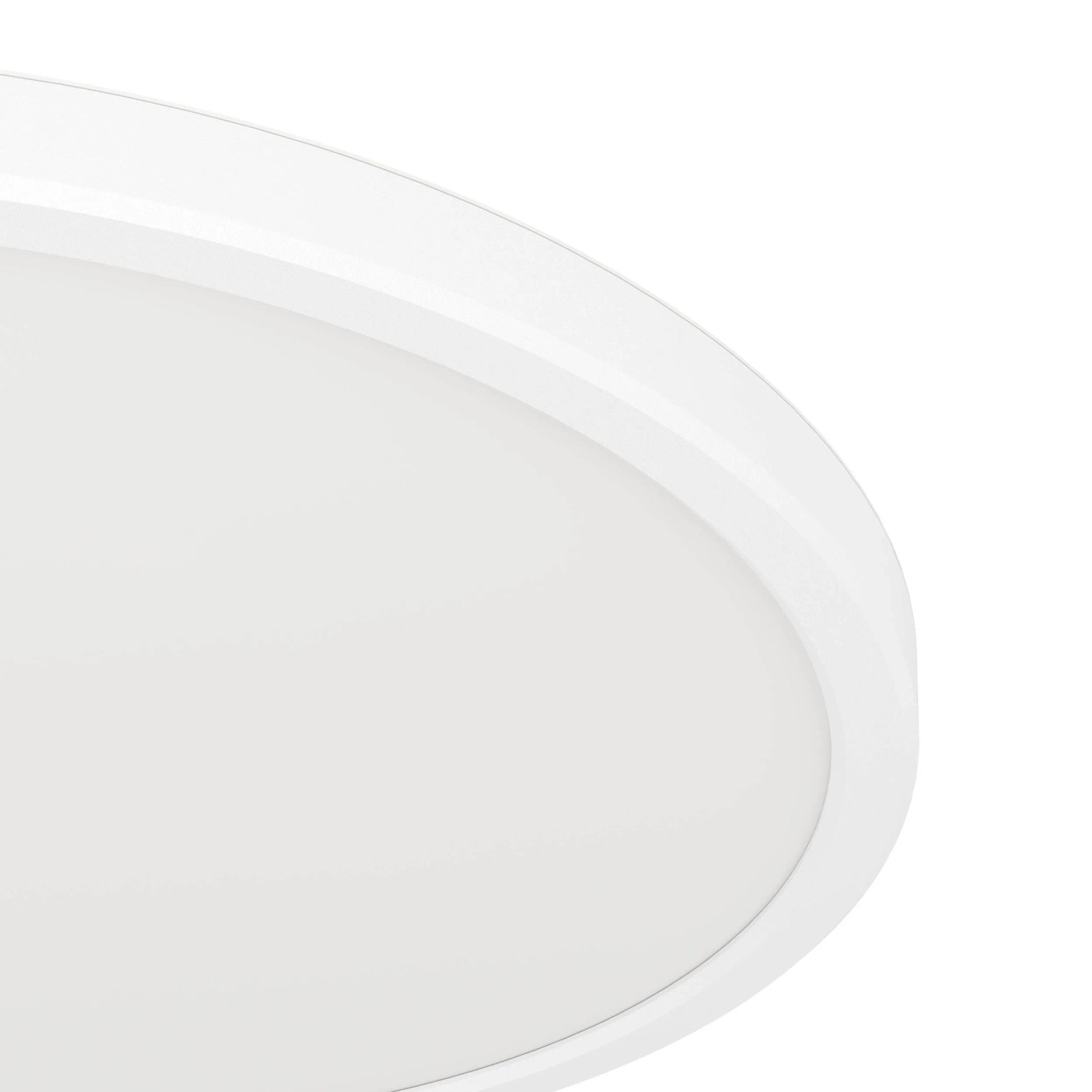 Weiße, runde Eglo LED-Deckenleuchte Expert Minerario, Ø 30 cm, für Feuchträume geeignet.