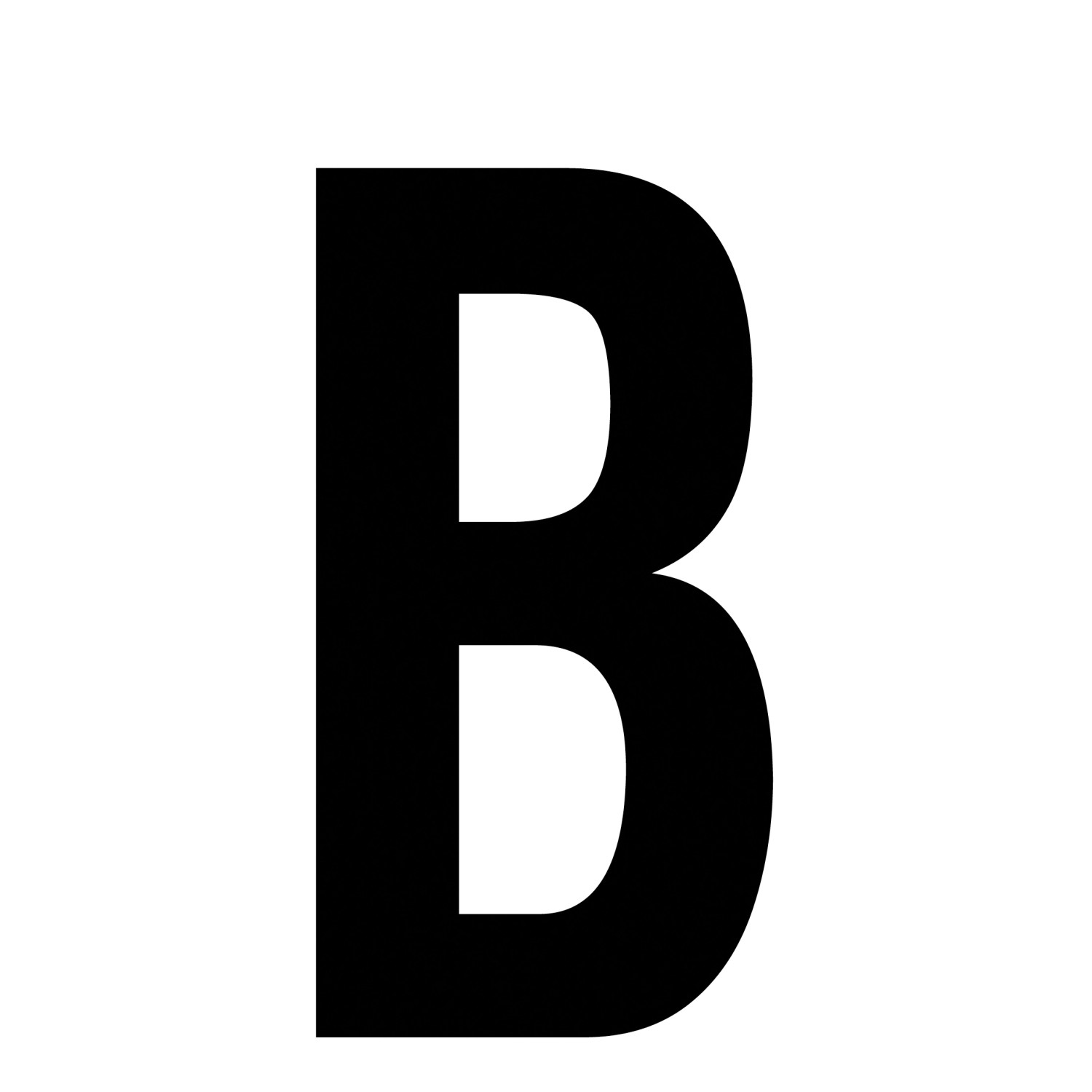 Signum Safety Signs Klebebuchstabe B Schrifthöhe 3,5 cm Schwarz