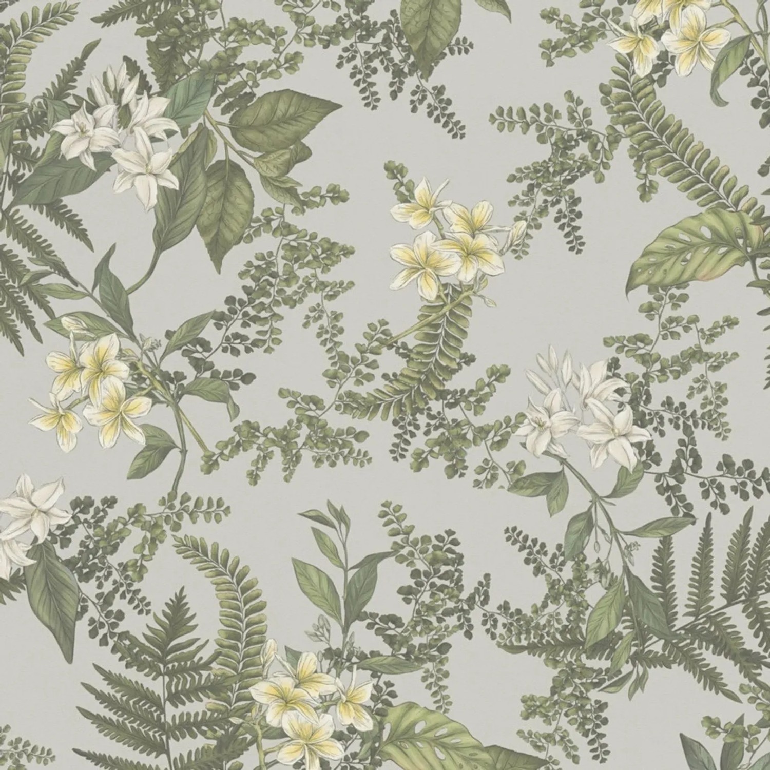 Tadessi Tapete Floral M1-No.4489 Vliestapete in Grau