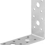 Winkelverbinder aus Edelstahl, 90x90x40 mm, für Holzkonstruktionen.