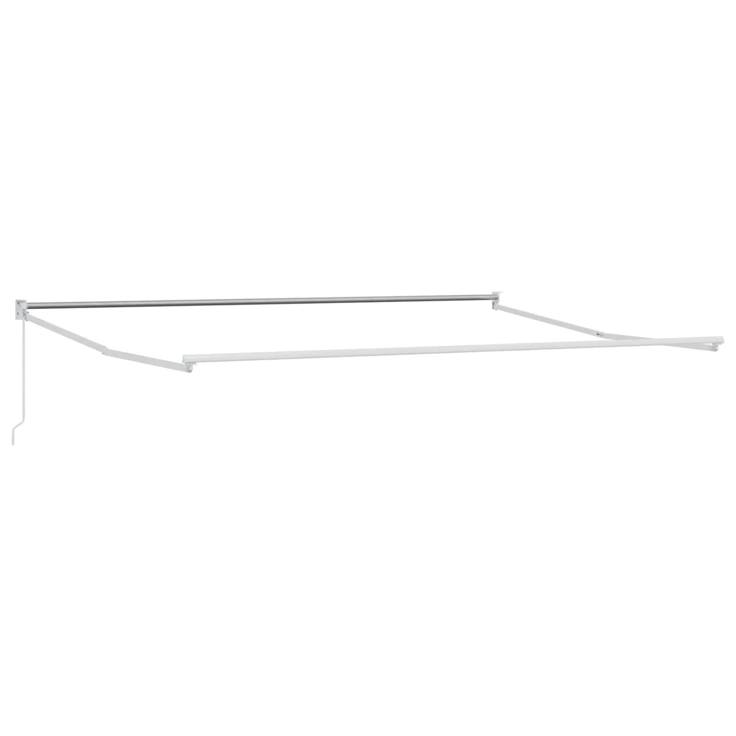 vidaXL Manueller Ausziehbarer Sonnenschirmrahmen Weiß 4 x 2 m 42024178