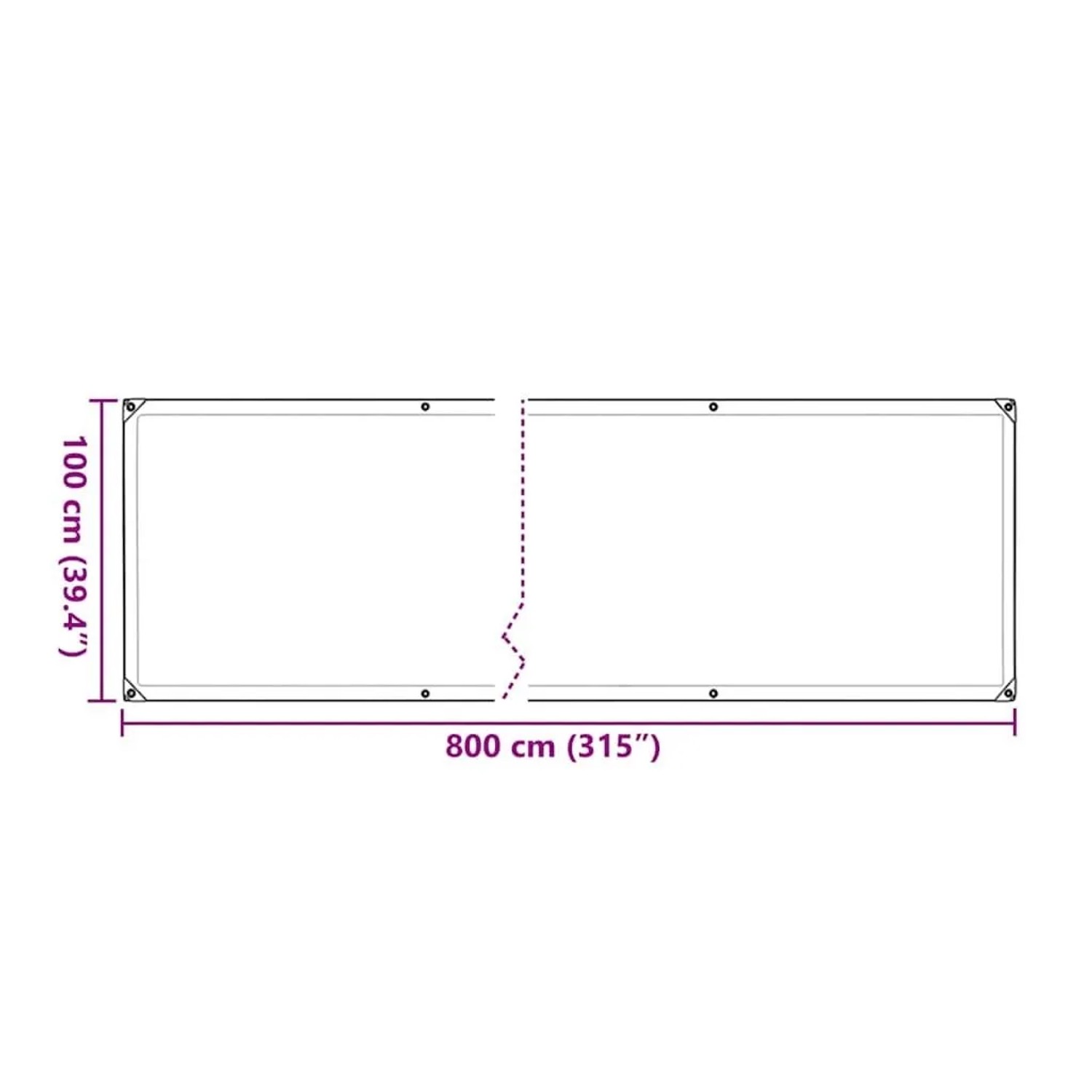 vidaXL Pflanzenabdeckung mit Ösen 1x8 m Polyethylen 3308682_10