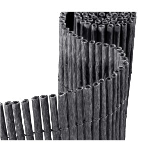 Floraworld Sichtschutz Premium Plus, 90x300cm, Anthrazit, gerollt. Robuste Sichtschutzmatte aus Kunststoff.
