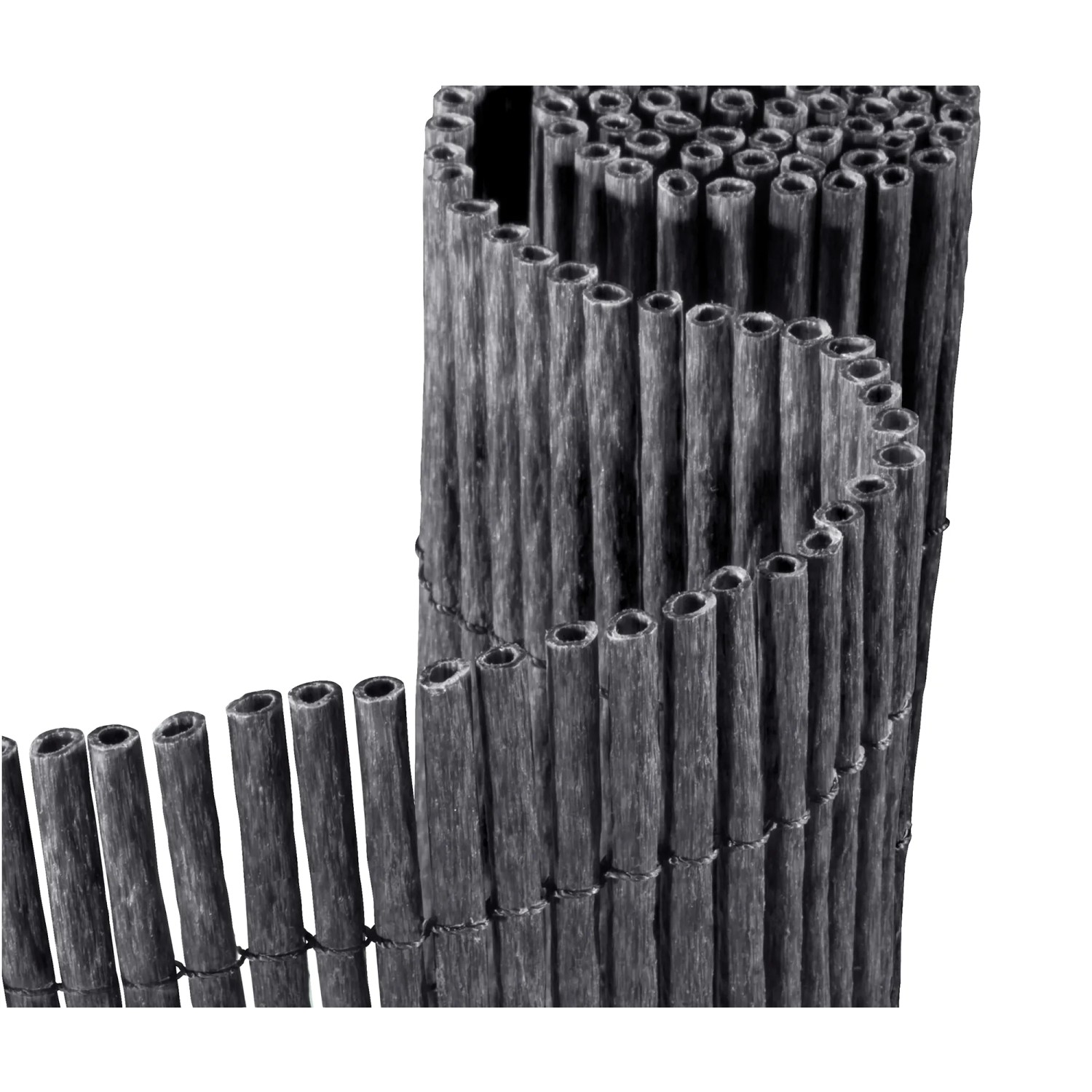 Floraworld Sichtschutz Premium Plus, 90x300cm, Anthrazit, gerollt. Robuste Sichtschutzmatte aus Kunststoff.