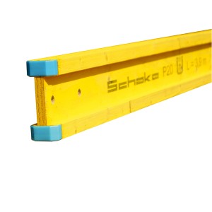 Schake Holzschalungsträger H20, 3.300 mm, mit braunen Endkappen. Baugerät für Beton- und Schalungsbau.