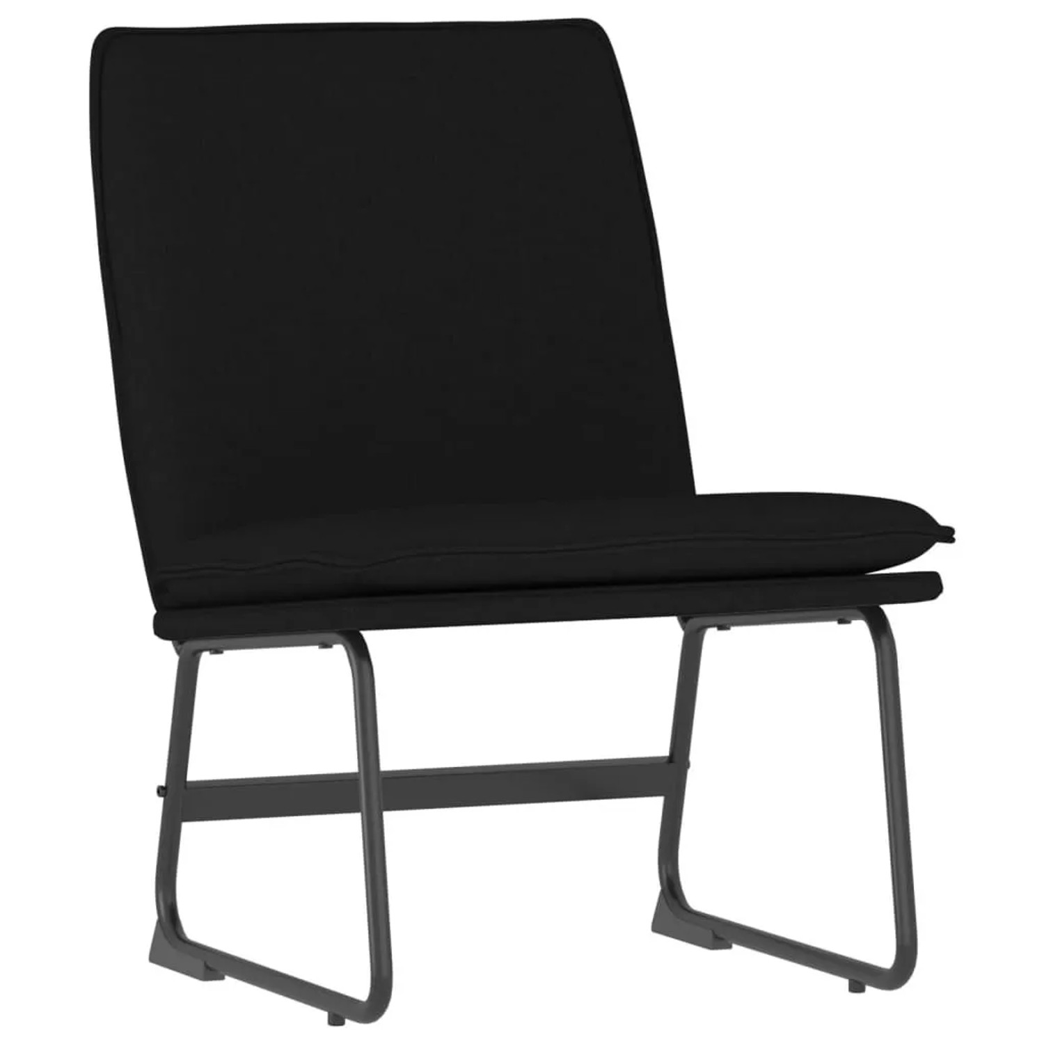vidaXL Loungesessel Schwarz 52x75x76 cm Stoff 351314