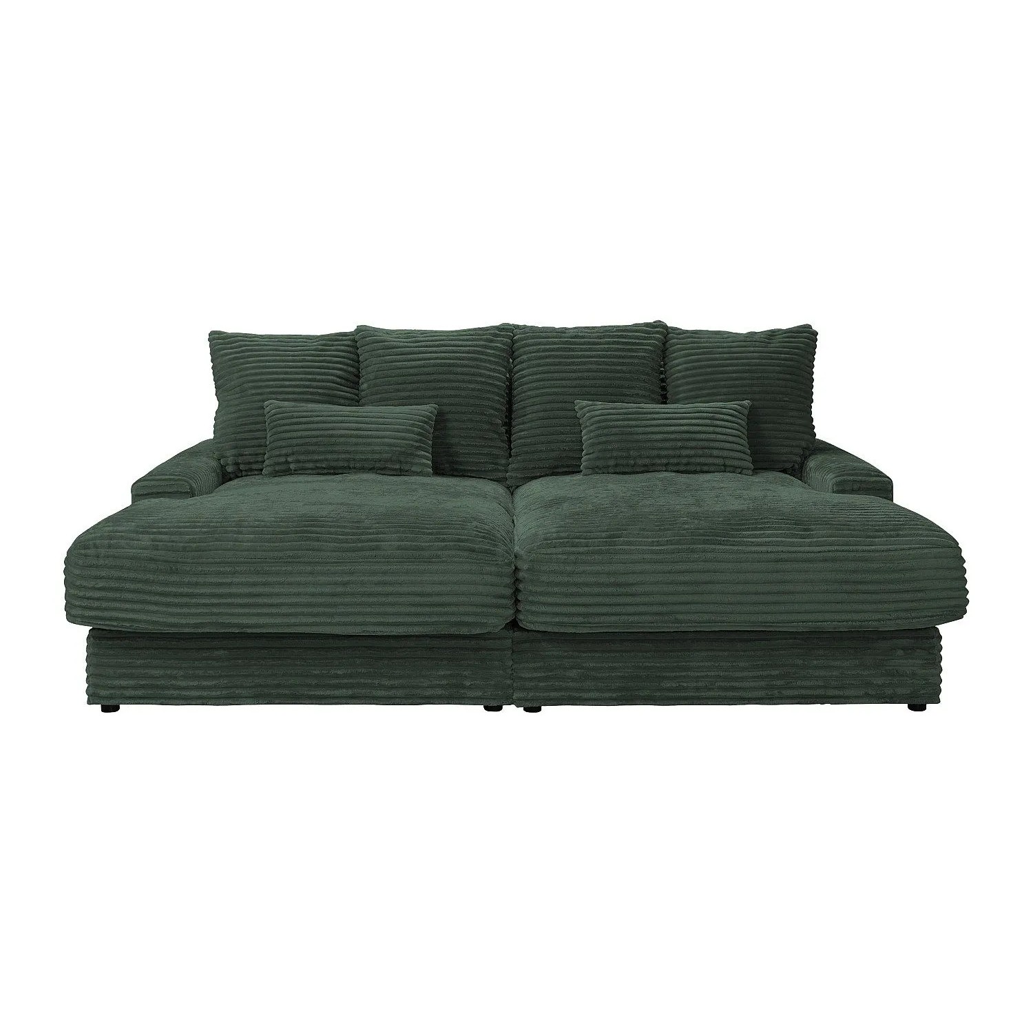 Vente-unique Sofa Ohne Schlafmöglichkeit Calazo Tannengrün 232 cm