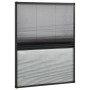 vidaXL Insektenschutz-Plissee für Fenster Alu 80x100 cm mit Jalousie 148683