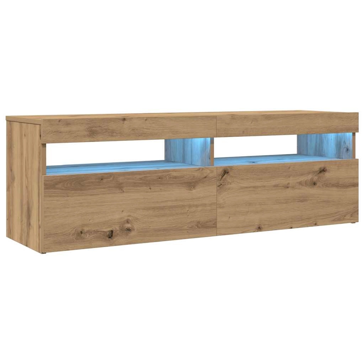 vidaXL TV-Schrank mit LED Artisan-Eiche 120x35x40 cm Holzwerkstoff 856306 günstig online kaufen
