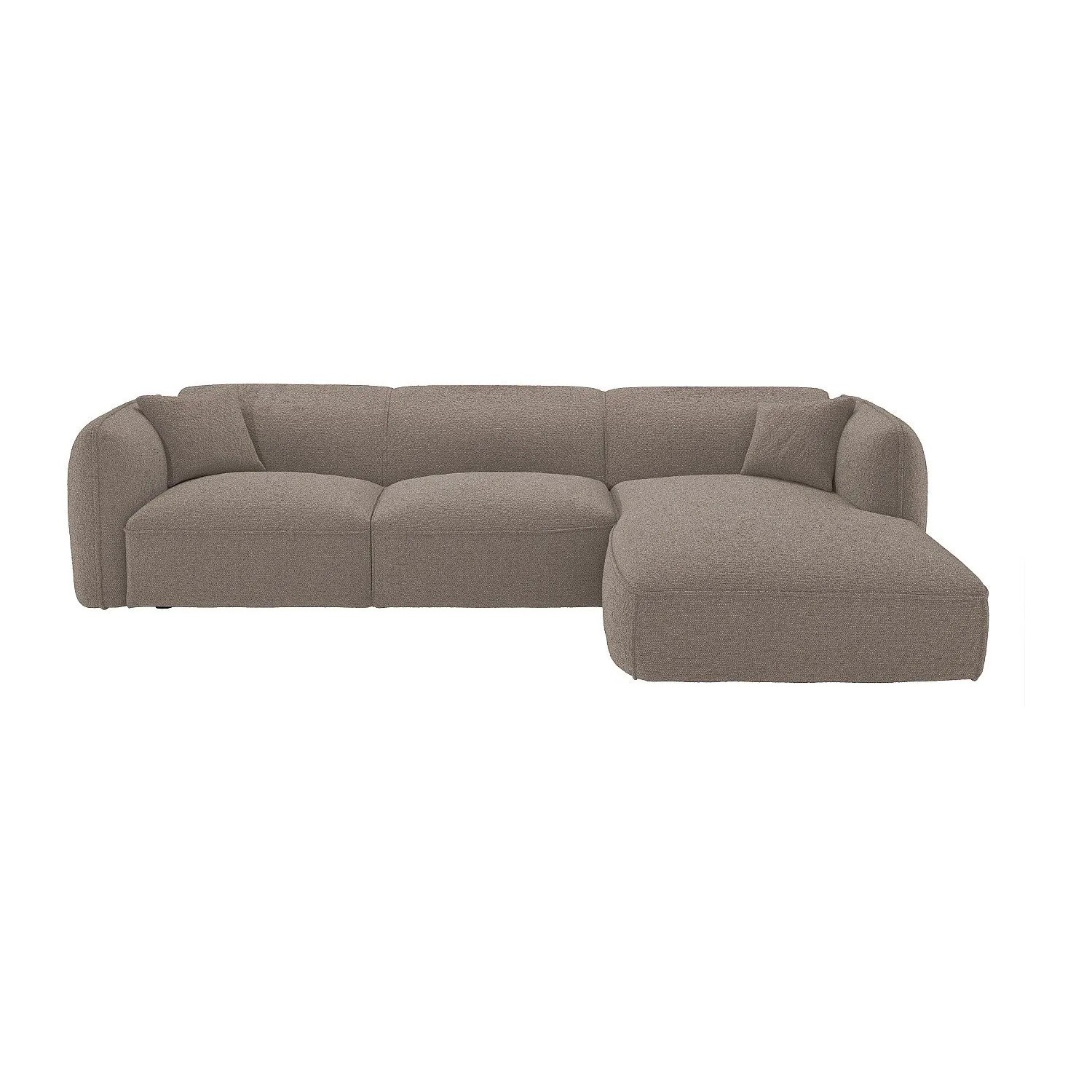 Vente-unique Sofa Ohne Schlafmöglichkeit Camilio Taupe 272 cm