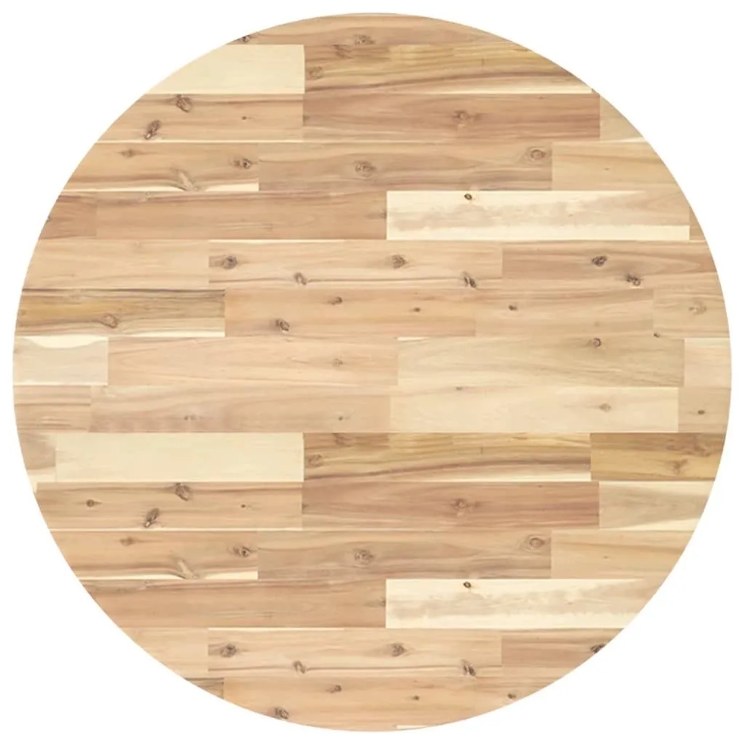 vidaXL Tischplatte Rund Ø80x4 cm Massivholz Akazie 4008692