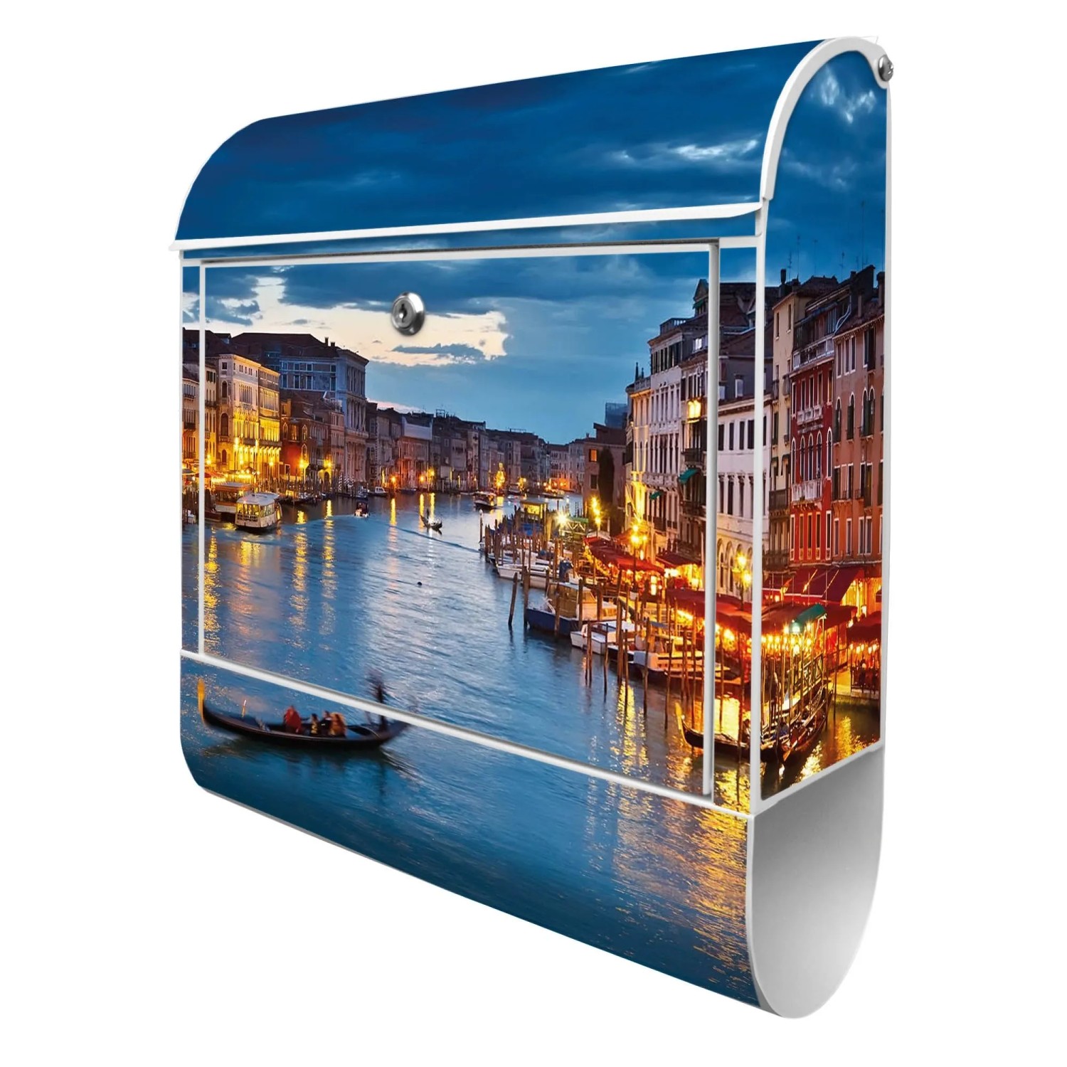 Banjado Design Briefkasten Weiß Pulverbeschichtet 39x47x14cm 2 Schlüssel Mi günstig online kaufen