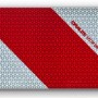 UvV Kfz-Warnmarkierung Klebeset, rot/weiß, reflektierend, 1 m links & 1 m rechts.