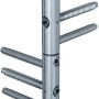 EcoStar Haustür Isopro Secur, Motiv 810S, Graualuminium, DIN rechts. Detailansicht der Türkonstruktion.