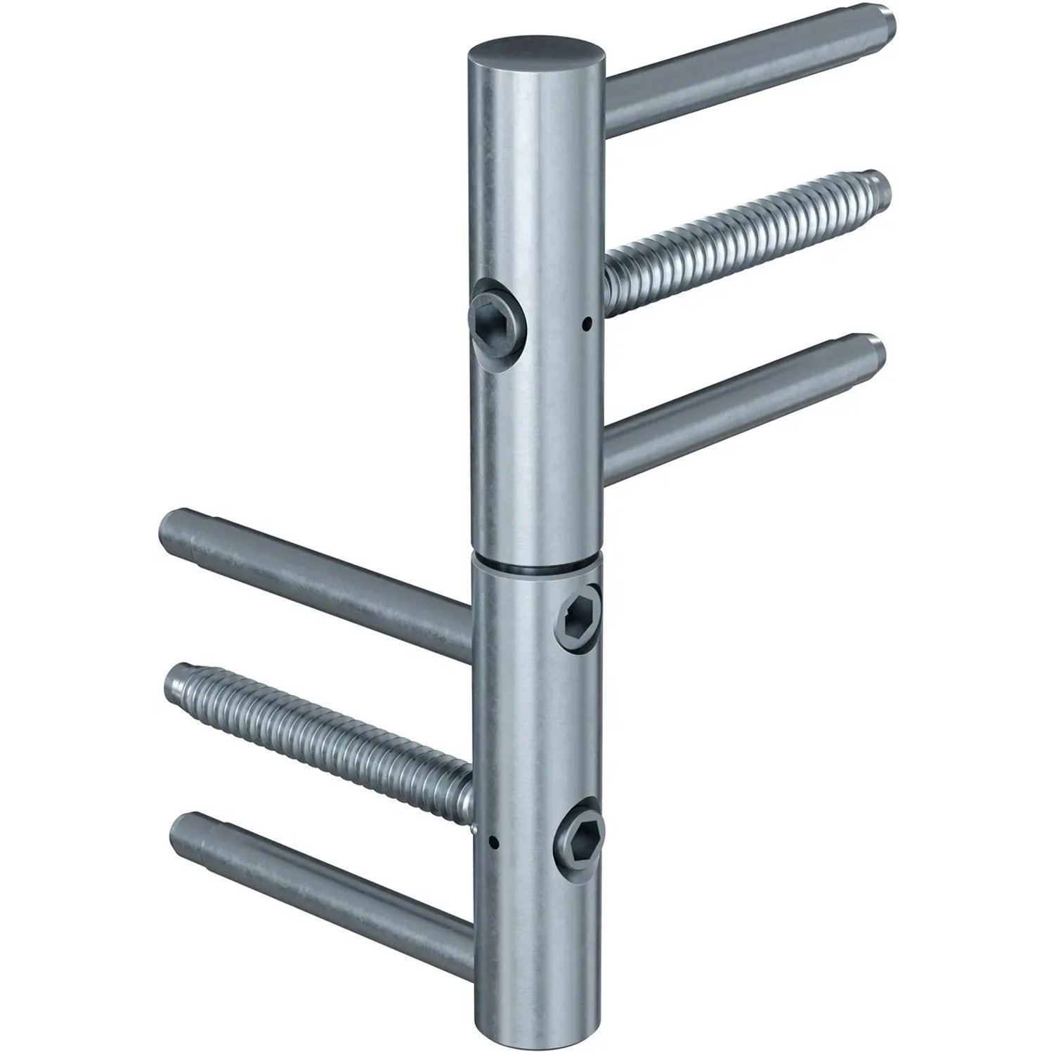 EcoStar Haustür Isopro Secur, Motiv 810S, Graualuminium, DIN rechts. Detailansicht der Türkonstruktion.