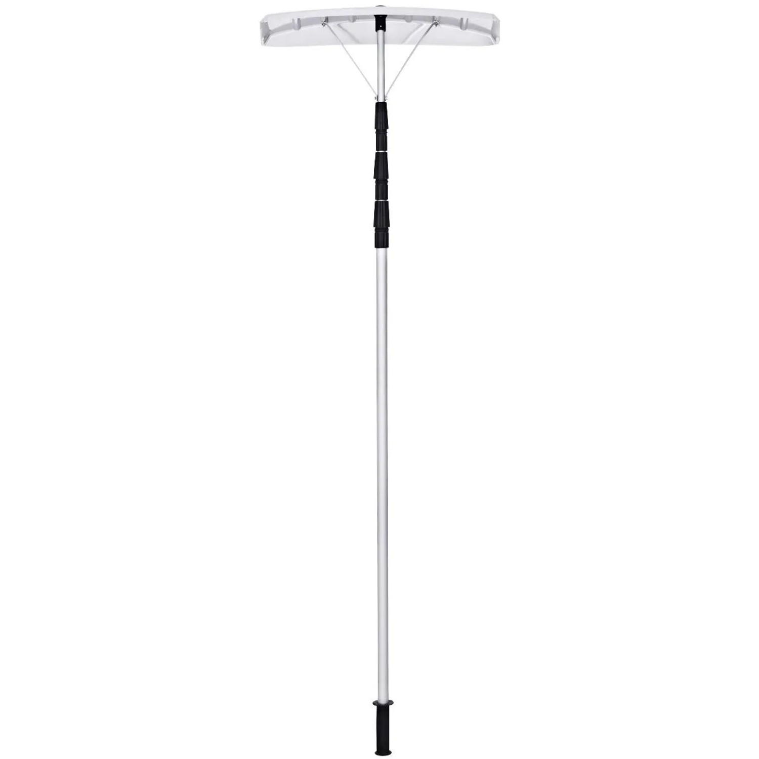 Costway Dach-Schneeschaufel mit Gummielippe 201-630 cm Aluminium