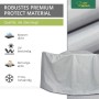 Mehr Garten Schutzhülle für runde Sitzgruppe, Ø 200 cm, aus wasserdichtem Material.