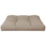vidaXL Palettenkissen Taupe 80x80x12 cm Stoff 360499_4