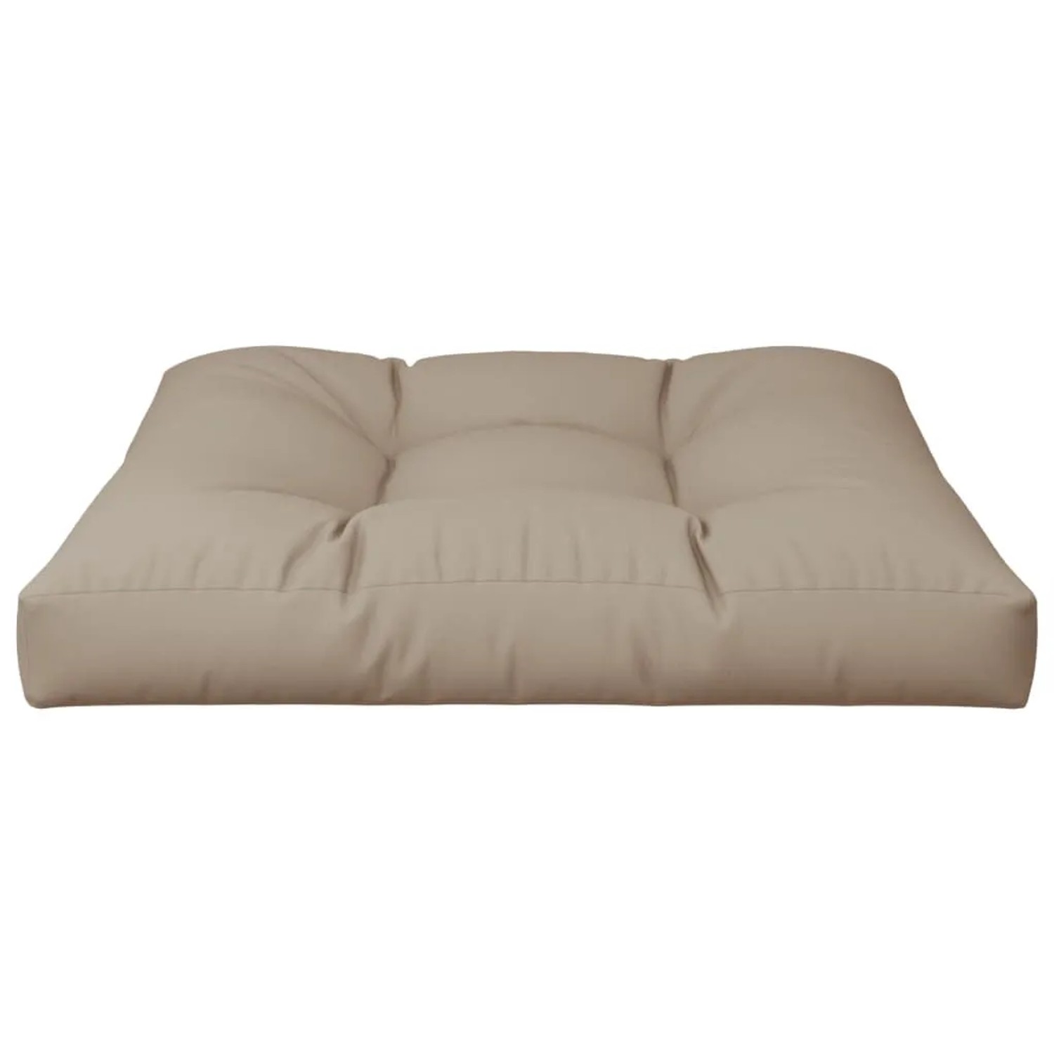 vidaXL Palettenkissen Taupe 80x80x12 cm Stoff 360499_4