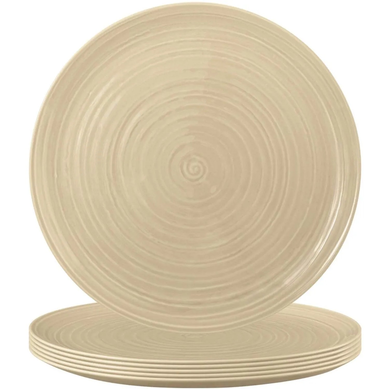 Seltmann Weiden Terra Pizzateller 31,5 cm 6er Set Sandbeige