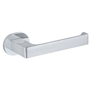 Wenko Toilettenpapierhalter Maribor, glänzend silber, zur Wandmontage ohne Bohren.