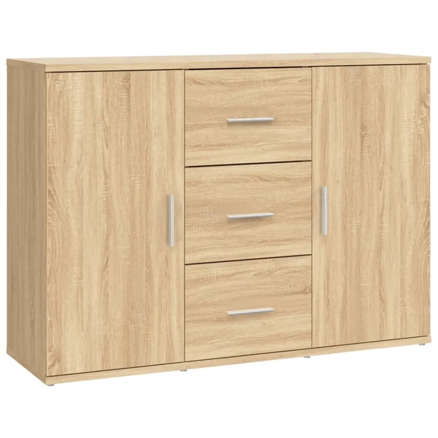 vidaXL Sideboard Sonoma-Eiche 91x29,5x65 cm Holzwerkstoff 823345