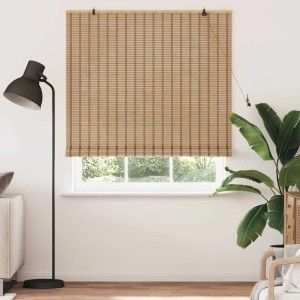 vidaXL Rollo mit Vorhängen Natur 150 x 220 cm Bambus 42006909