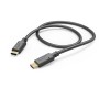 Schwarzes Hama USB-C auf USB-C Ladekabel, 1,5m lang.