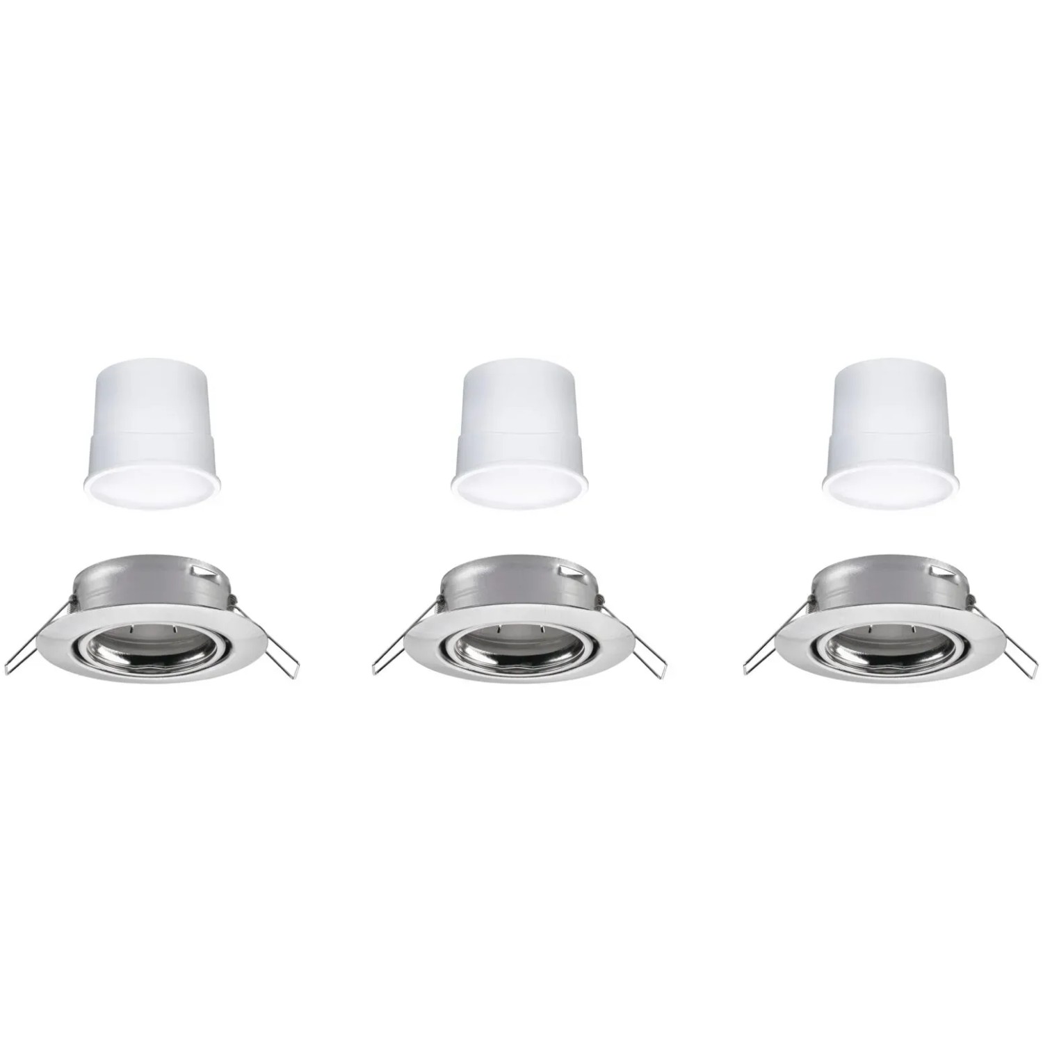 Paulmann Urail LED Einbaustrahler Set, 3 Spots, Smart Home Zigbee, RGBW, 90mm