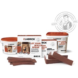 Elabrick Verblender Palermo, 5x21 cm, mit Zubehör wie Kleber und Primer.