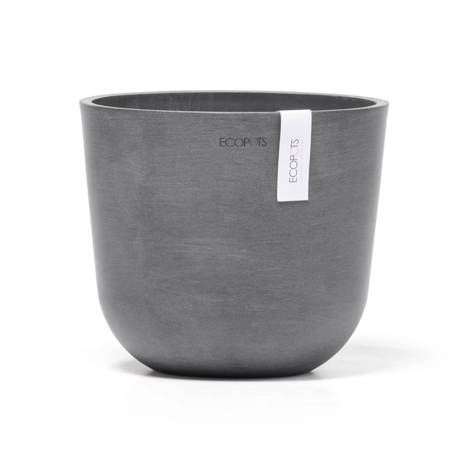 Ecopots Pflanztopf Oslo Mini Grau 19 cm x 16,5 cm