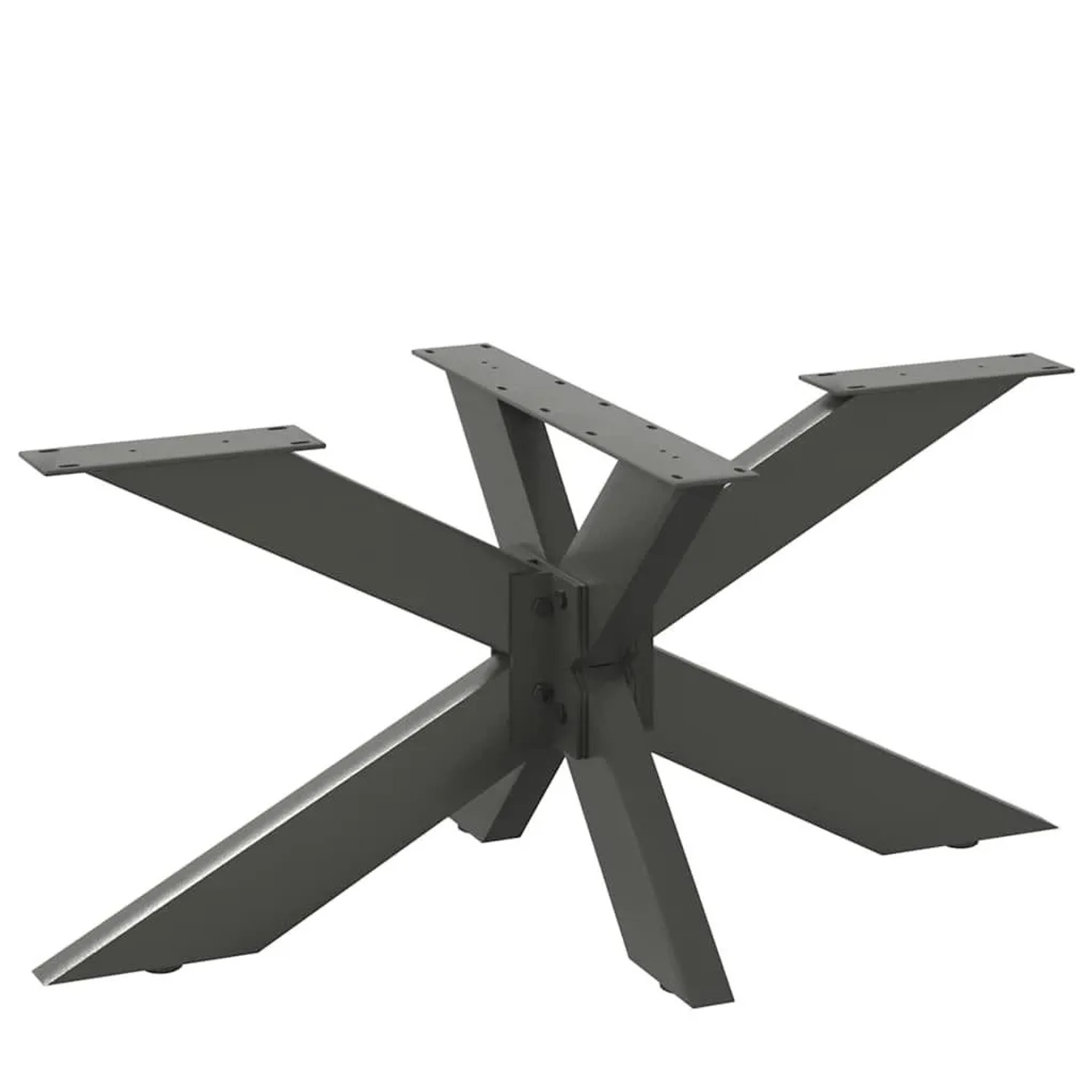 vidaXL Couchtischbein in Spinnenform Anthrazit 98x58x42-43 cm Stahl 4013110