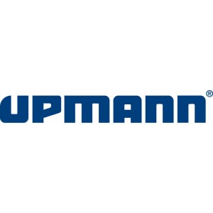 Upmann Logo in blauem Schriftzug auf weißem Hintergrund.
