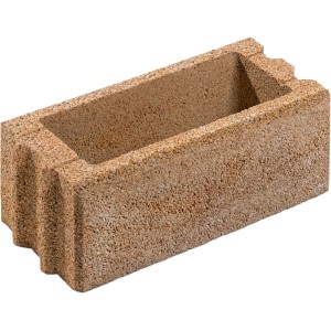 Diephaus Canta Mauerstein Normalstein Sandstein, hohler Mauerblock für Mauersysteme.