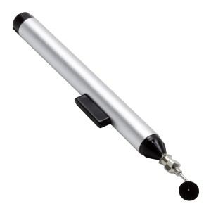 Blanko Vakuumstift mit 3 Aufsätzen für Lötgeräte, zum Aufnehmen von ICs und SMD-Bauteilen.