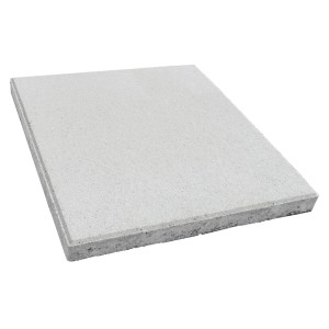 Diephaus Gehwegplatte, Zementgrau, 50x50x4 cm, mit Fase. Betonplatte für Terrasse und Gehwege.