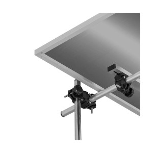 Allegra24 EasyDry DeckenSystem mit Kreuzklammern zur Deckenmontage von Infrarot-Heizgeräten.