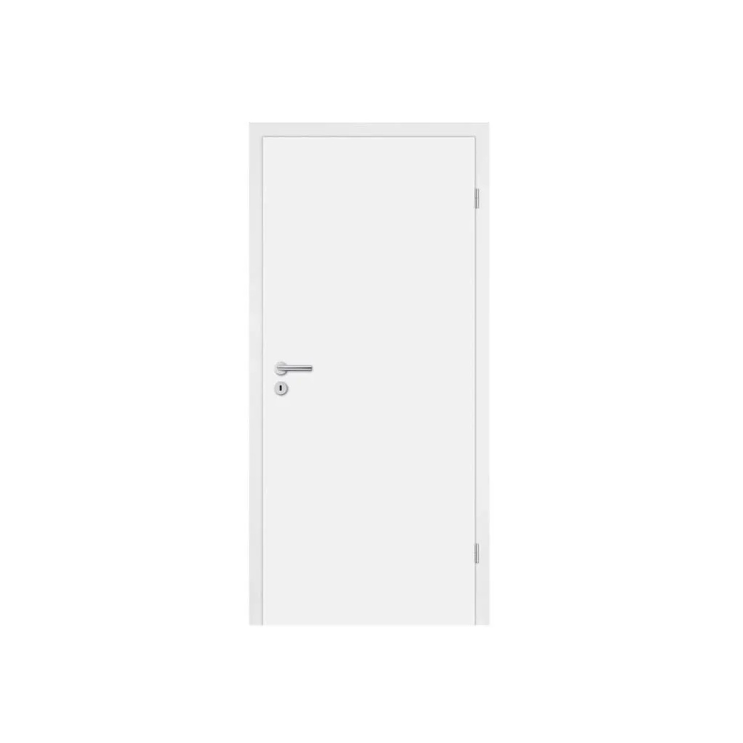 Mosel Türen Türenset CPL Weiß RAL9010 mit Röhrenspankern Türblatt Zarge 735 x 1985 mm Wandstärke 240-257 mm 40 mm Stark Klimaklasse 1 DIN Rechts