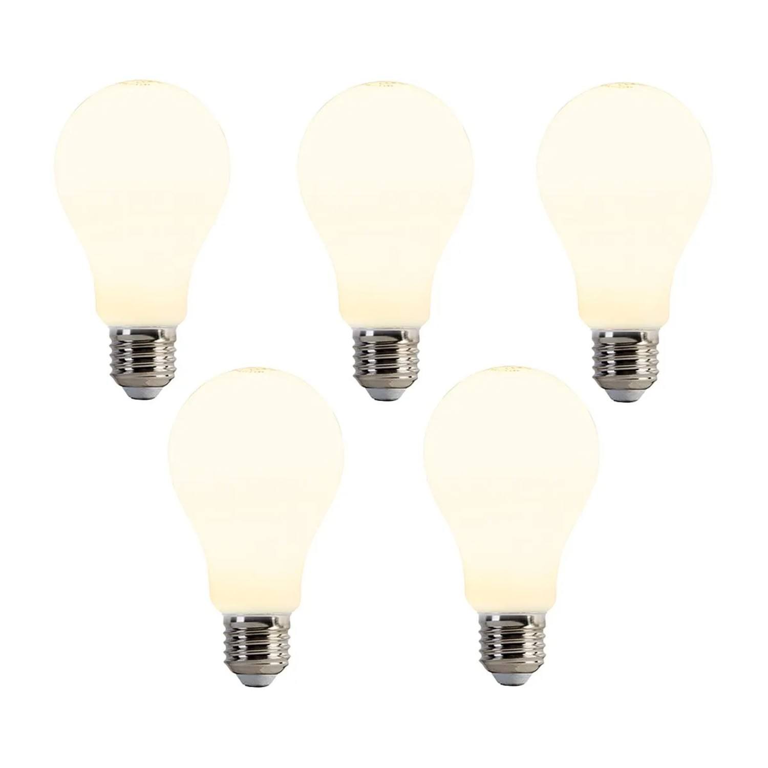 LUEDD 5er Set E27 LED Glühbirnen A67 Opal 8W 900lm 2700K