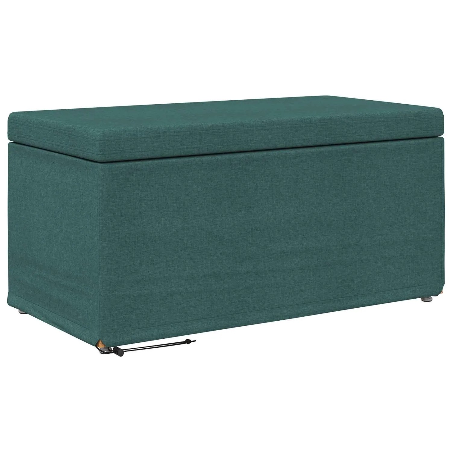vidaXL Hocker Dunkelgrün 81 x 41 x 40 cm Stoff und Pressholz 876776
